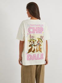 Disney Chip and Dale Hoppy Easter T-Shirt In White Tops & T-Shirts Skinnydip London