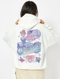 Disney Cinderella Princess Manga Hoodie In White Hoodies & Sweatshirts Skinnydip London