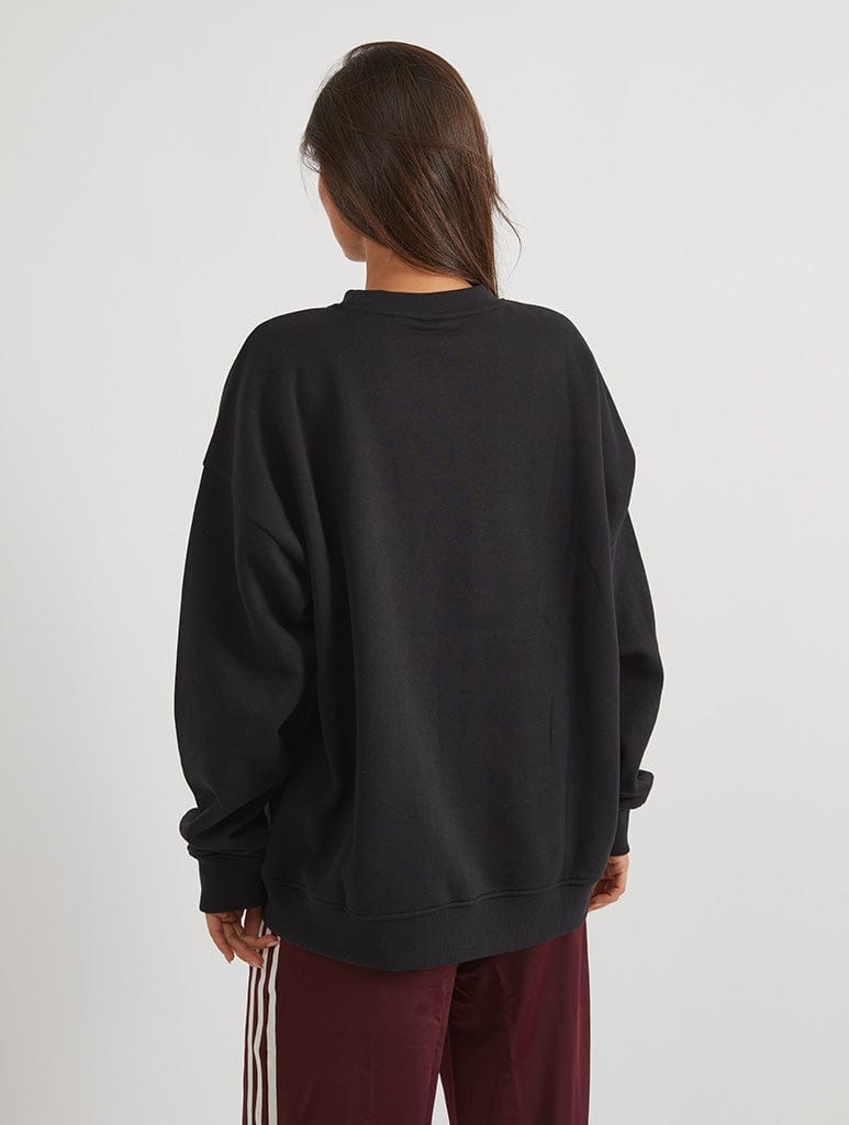 Disney Donald Duck Sweatshirt In Black Hoodies & Sweatshirts Skinnydip London