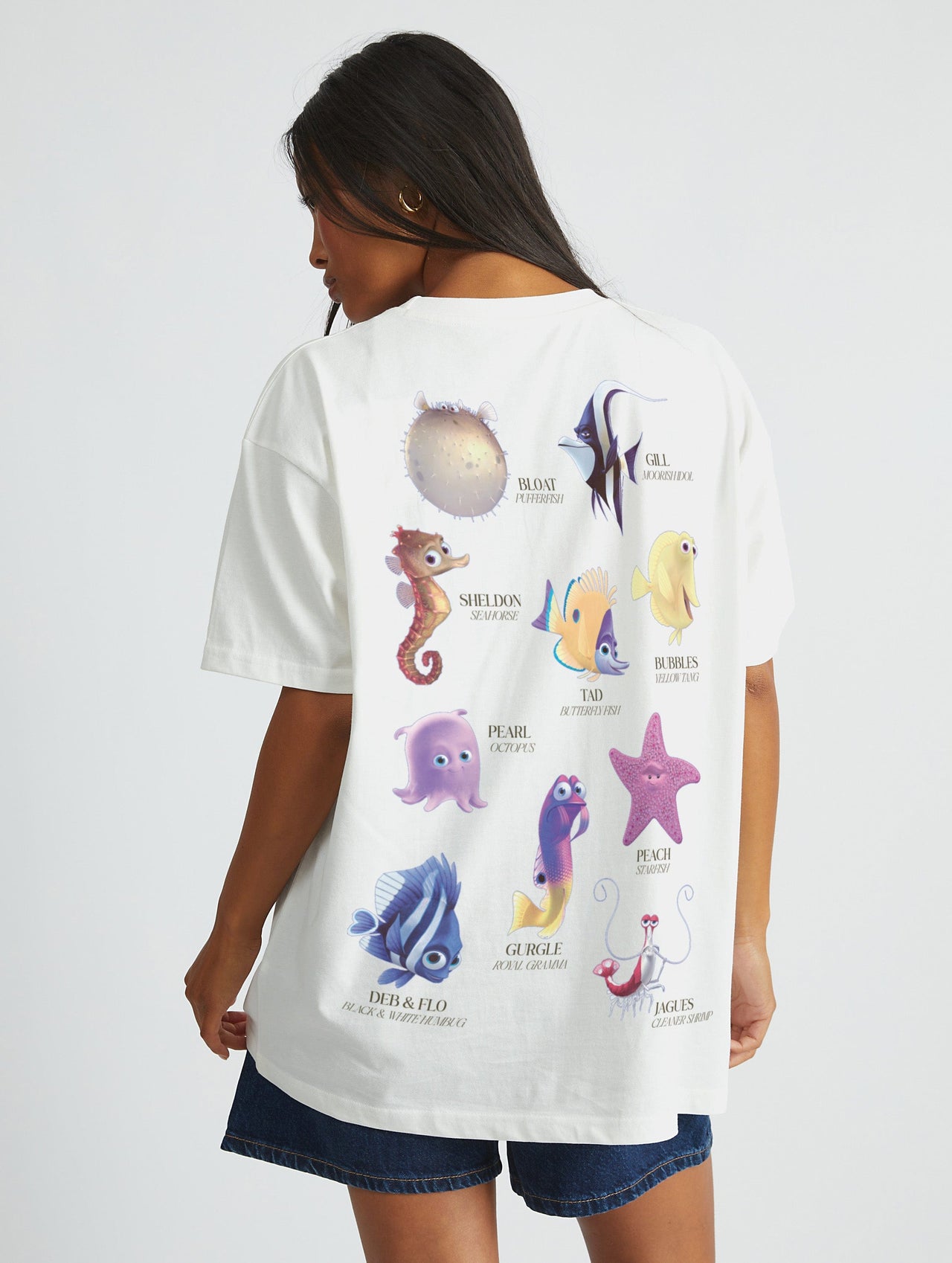 Disney Finding Nemo Inside The Tank T-Shirt In White Tops & T-Shirts Skinnydip London