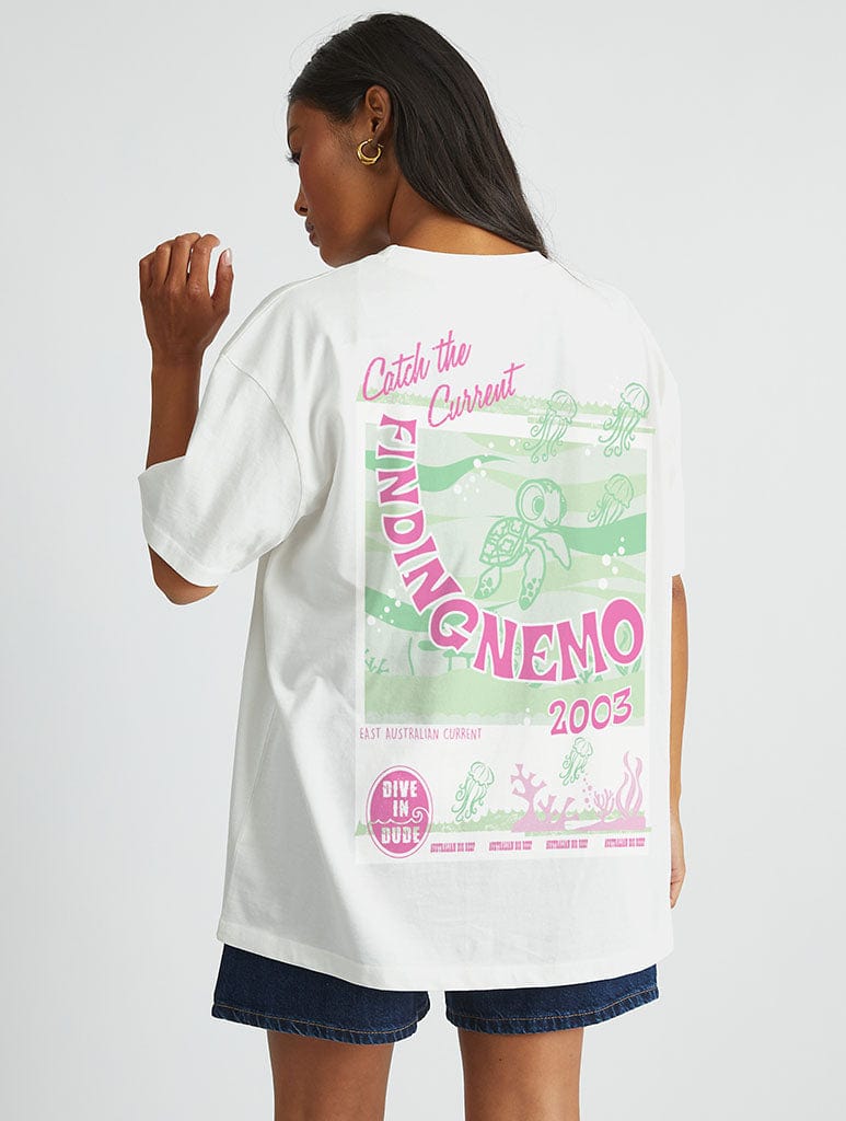 Disney Finding Nemo T-Shirt In White Tops & T-Shirts Skinnydip London