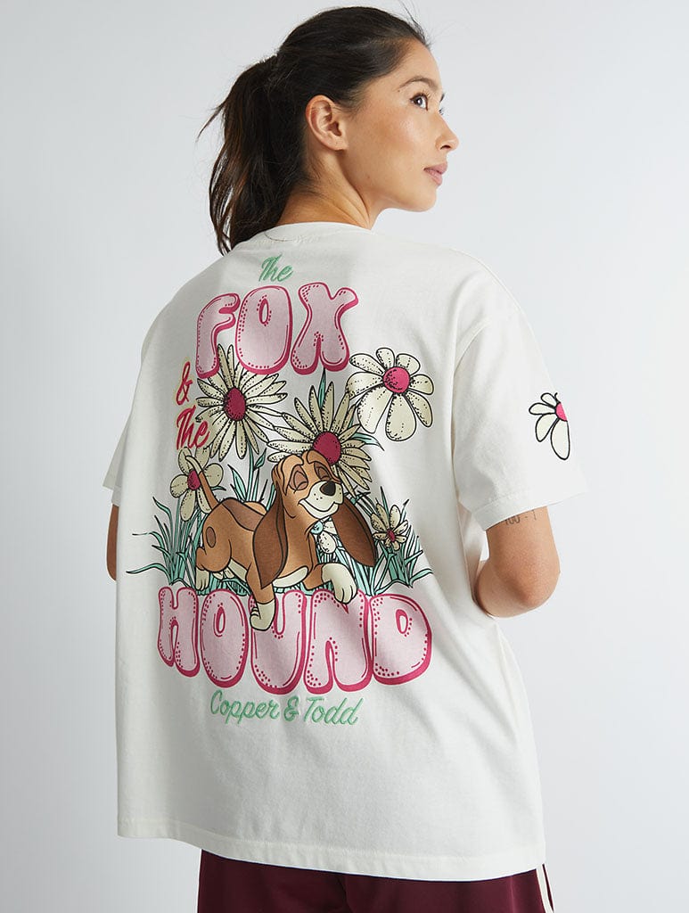 Disney Fox And The Hound Flower T-Shirt Tops & T-Shirts Skinnydip London