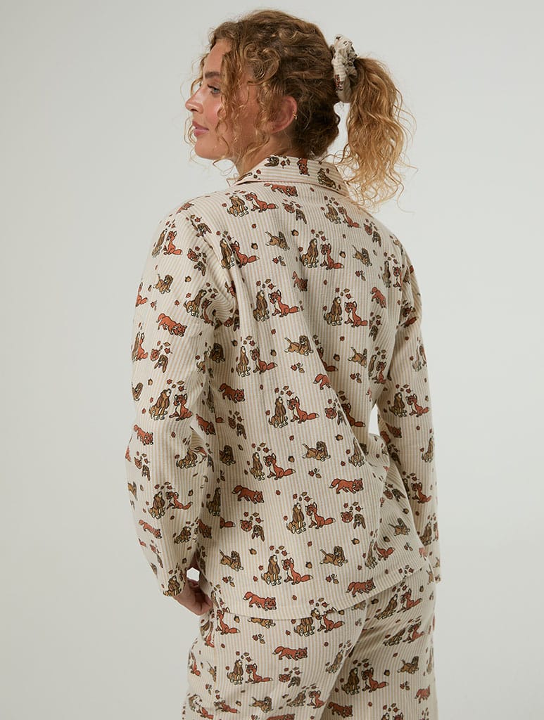 Disney Fox and The Hound Pyjama Set with Scrunchie Lingerie & Nightwear Skinnydip London