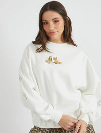 Disney Fox & The Hound Flower Sweatshirt Hoodies & Sweatshirts Skinnydip London