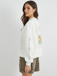 Disney Fox & The Hound Flower Sweatshirt Hoodies & Sweatshirts Skinnydip London