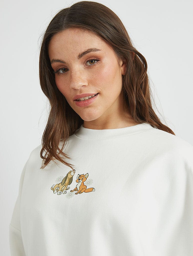 Disney Fox & The Hound Flower Sweatshirt Hoodies & Sweatshirts Skinnydip London