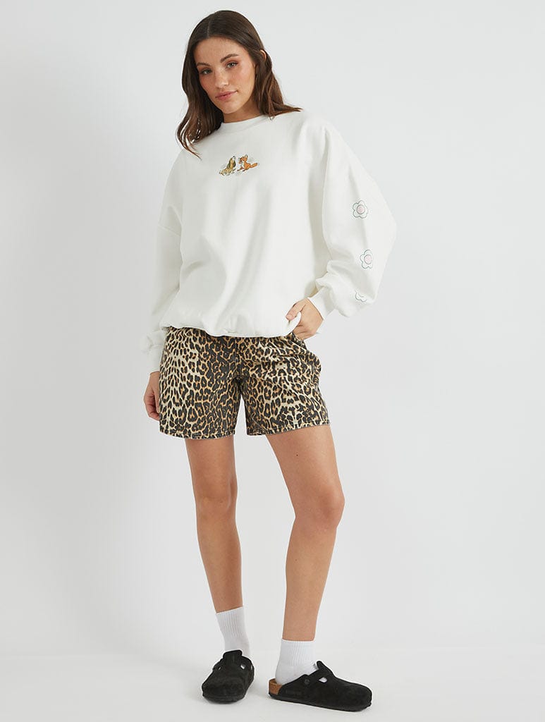 Disney Fox & The Hound Flower Sweatshirt Hoodies & Sweatshirts Skinnydip London