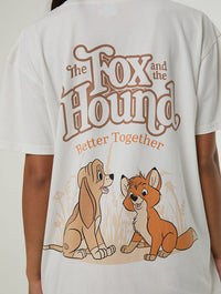 Disney Fox & The Hound T-Shirt & Trouser Set with Eye Mask Lingerie & Nightwear Skinnydip London
