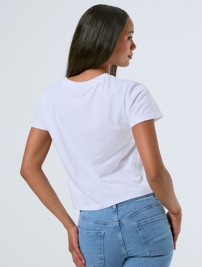 Disney Frozen Silhouette Baby T-Shirt In White Tops & T-Shirts Skinnydip London
