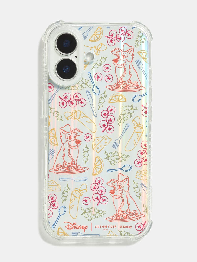 Disney Lady And The Tramp Dinner Shock iPhone Case Phone Cases Skinnydip London