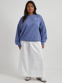 Disney Lady & The Tramp Timeless Love Vintage Sweatshirt in Blue Hoodies & Sweatshirts Skinnydip London