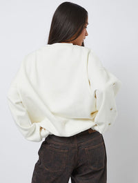 Disney Living in A Fantasy Gold Embroidered Sweatshirt Hoodies & Sweatshirts Skinnydip London