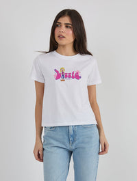 Disney Lizzie McGuire Baby T-Shirt In White Tops & T-Shirts Skinnydip London