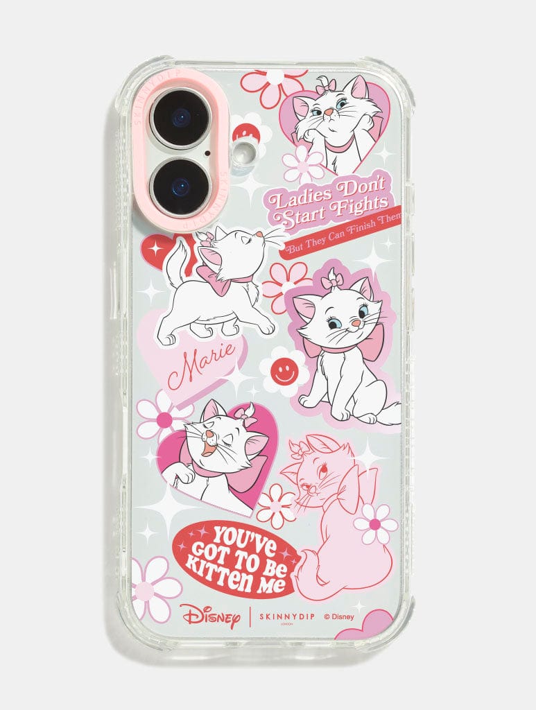 Disney Marie Cute Sticker Shock iPhone Case Phone Cases Skinnydip London