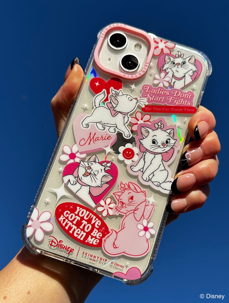 Disney Marie Sticker Shock iPhone Case Phone Cases Skinnydip London