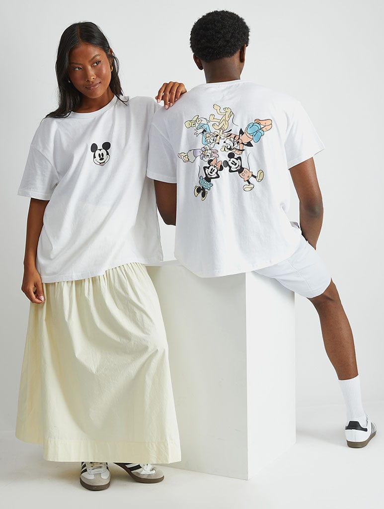 Disney Mickey And Friends T-Shirt In White Tops & T-Shirts Skinnydip London