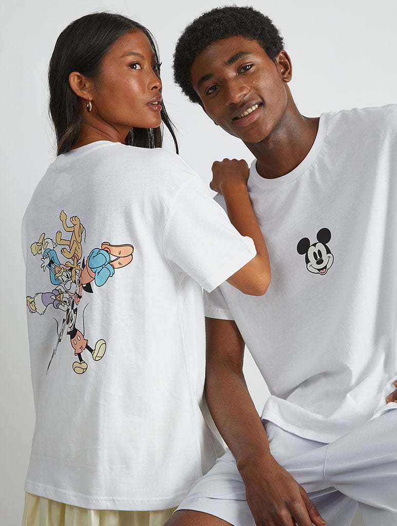 Disney Mickey And Friends T-Shirt In White Tops & T-Shirts Skinnydip London