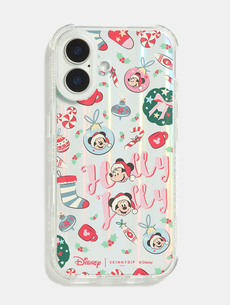 Disney Mickey And Minnie Holly Jolly Shock iPhone Case Phone Cases Skinnydip London