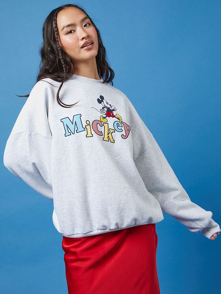 Disney Mickey Gingham Sweatshirt Hoodies & Sweatshirts Skinnydip London