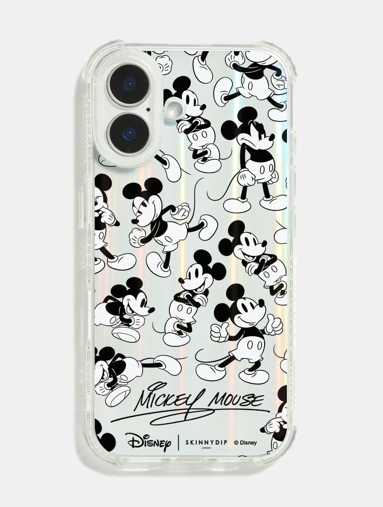 Disney Mickey Mouse Black And White Shock iPhone Case Phone Cases Skinnydip London
