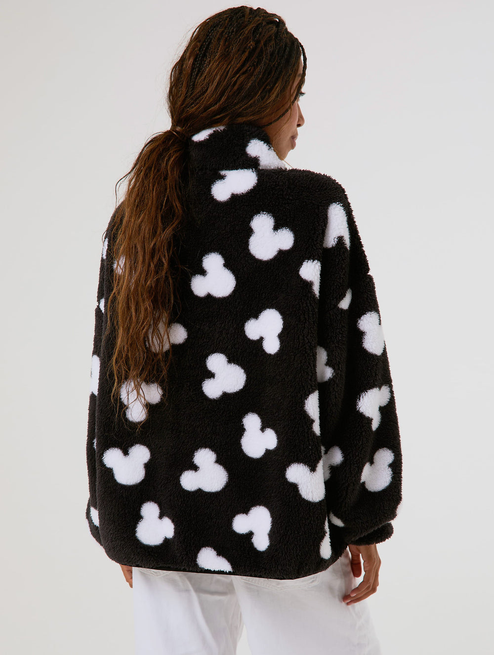 Disney Mickey Mouse Black Fleece Jacket Clothing : Jacket : Outerwear Skinnydip London