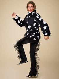 Disney Mickey Mouse Black Fleece Jacket Clothing : Jacket : Outerwear Skinnydip London