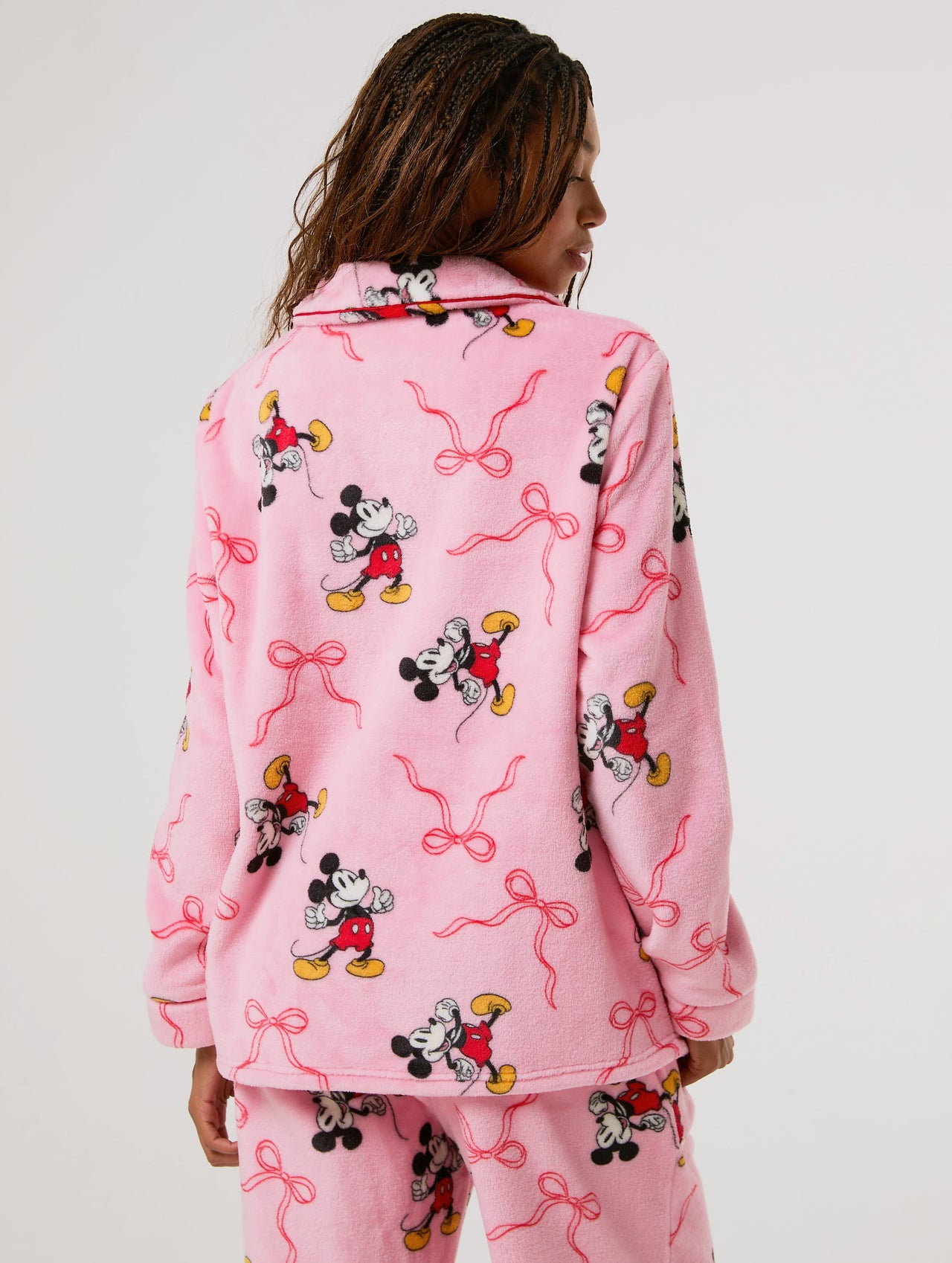 Disney Mickey Mouse Bow Fleece Pyjama Set Lingerie & Nightwear Skinnydip London