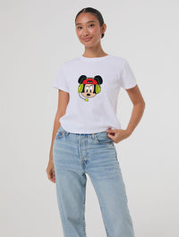 Disney Mickey Mouse Gamer Baby T-Shirt In White Tops & T-Shirts Skinnydip London