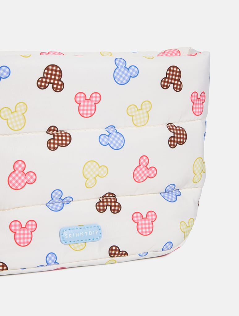 Disney Mickey Mouse Gingham Pillow Pouch Makeup Bags & Wash Bags Skinnydip London
