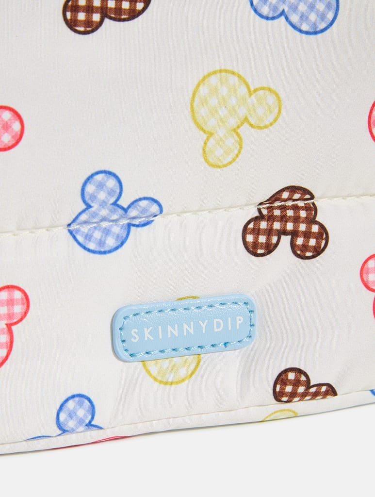Disney Mickey Mouse Gingham Pillow Pouch Makeup Bags & Wash Bags Skinnydip London