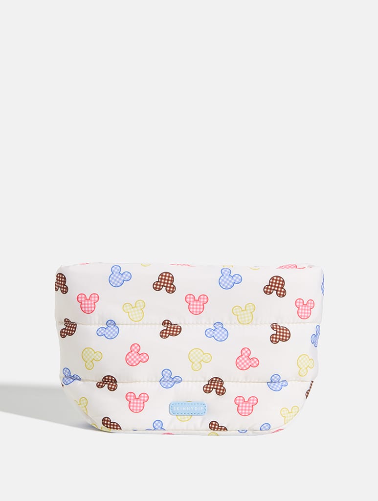 Disney Mickey Mouse Gingham Pillow Pouch Makeup Bags & Wash Bags Skinnydip London