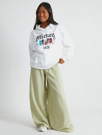 Disney Mickey Mouse Gothic Hoodie In White Hoodies & Sweatshirts Skinnydip London