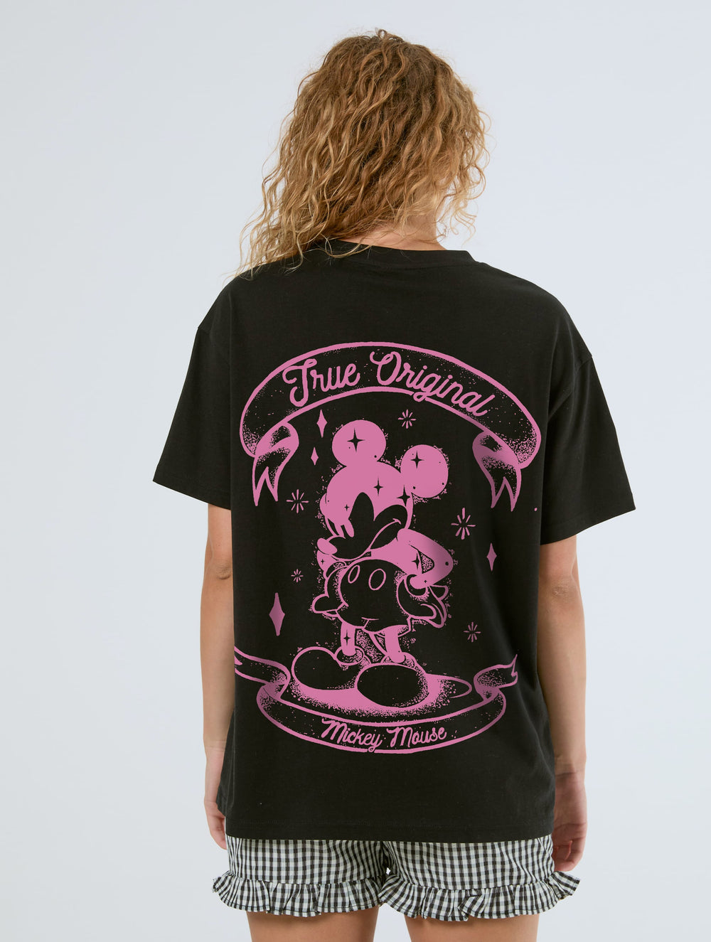 Disney Mickey Mouse Original Spray Paint T-Shirt In Black Tops & T-Shirts Skinnydip London