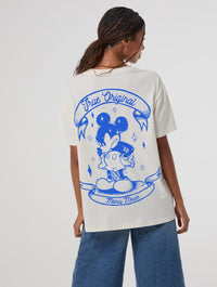 Disney Mickey Mouse Original Spray Paint T-Shirt In White Tops & T-Shirts Skinnydip London