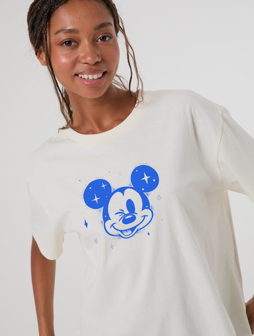 Disney Mickey Mouse Original Spray Paint T-Shirt In White Tops & T-Shirts Skinnydip London