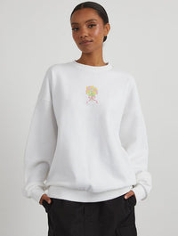 Disney Mickey Mouse Picnic Sweatshirt In Ecru Hoodies & Sweatshirts Skinnydip London