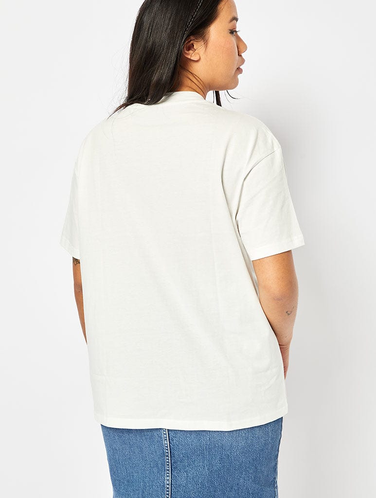 Disney Mickey Mouse T-Shirt In Ecru Tops & T-Shirts Skinnydip London