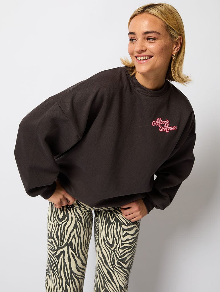 Disney Minnie Mouse Acid Wash Sweatshit Hoodies & Sweatshirts Skinnydip London