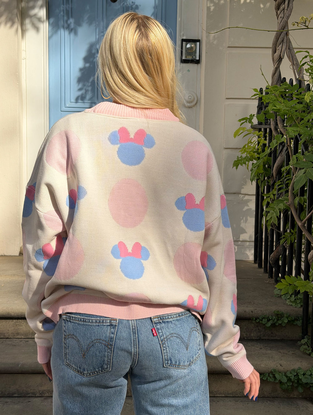 Disney Minnie Mouse Head Polka Dot Knitted Cardigan Jumpers & Cardigans Skinnydip London
