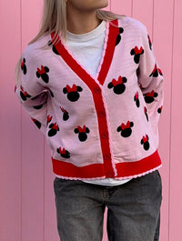 Disney Minnie Mouse Heart Knitted Cardigan Jumpers & Cardigans Skinnydip London
