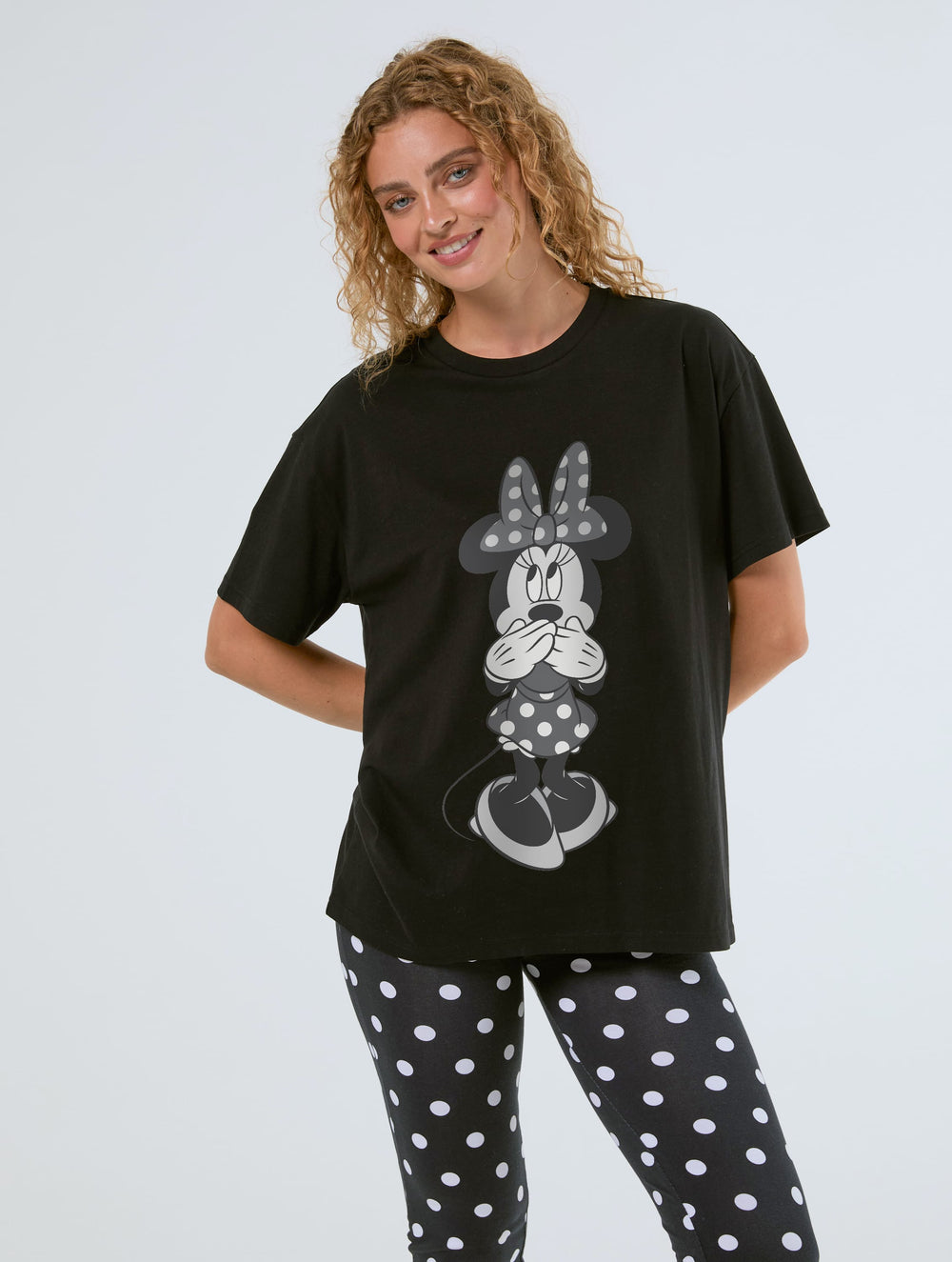 Disney Minnie Mouse Vintage T-Shirt In Black Tops & T-Shirts Skinnydip London