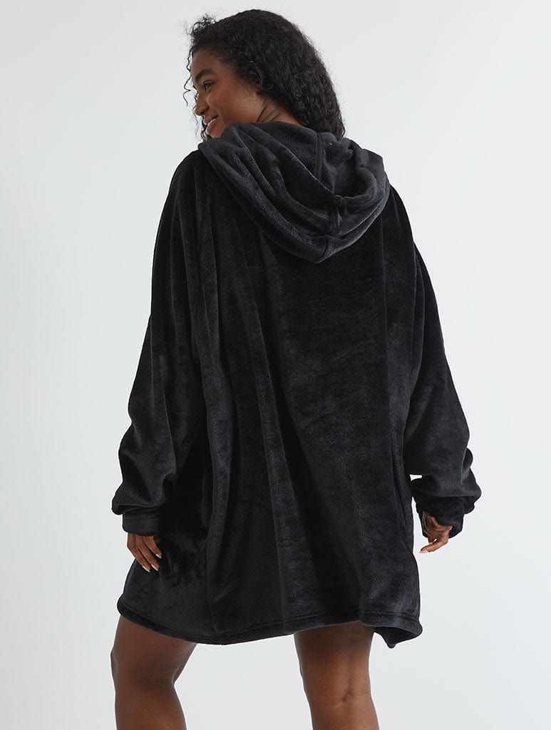 Disney Nightmare Before Christmas Embroidered Blanket Hoodie Lingerie & Nightwear Skinnydip London