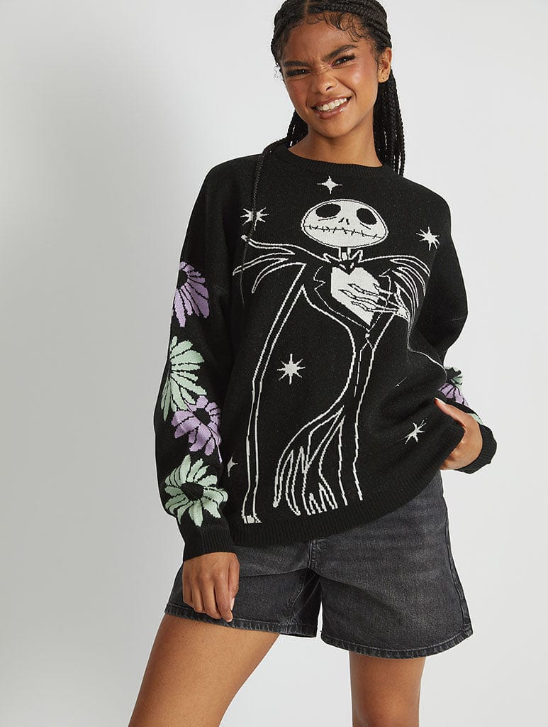 Disney Nightmare Before Christmas Jack Knitted Jumper Jumpers & Cardigans Skinnydip London