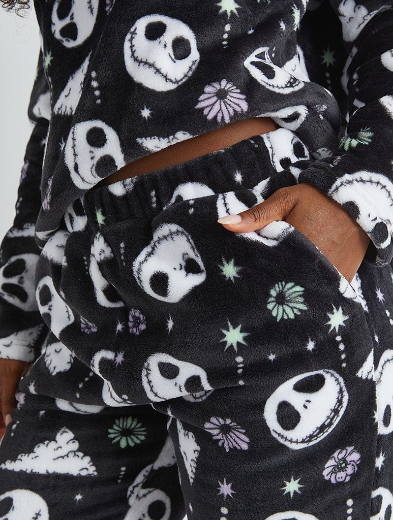 Disney Nightmare Before Christmas Jack Skellington Fleece Pyjama Set Lingerie & Nightwear Skinnydip London