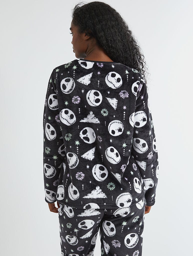 Disney Nightmare Before Christmas Jack Skellington Fleece Pyjama Set Lingerie & Nightwear Skinnydip London