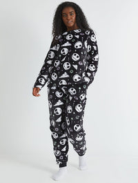 Disney Nightmare Before Christmas Jack Skellington Fleece Pyjama Set Lingerie & Nightwear Skinnydip London