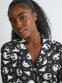 Disney Nightmare Before Christmas Jack Skellington Pyjama Set in Black Lingerie & Nightwear Skinnydip London