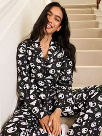 Disney Nightmare Before Christmas Jack Skellington Pyjama Set in Black Lingerie & Nightwear Skinnydip London