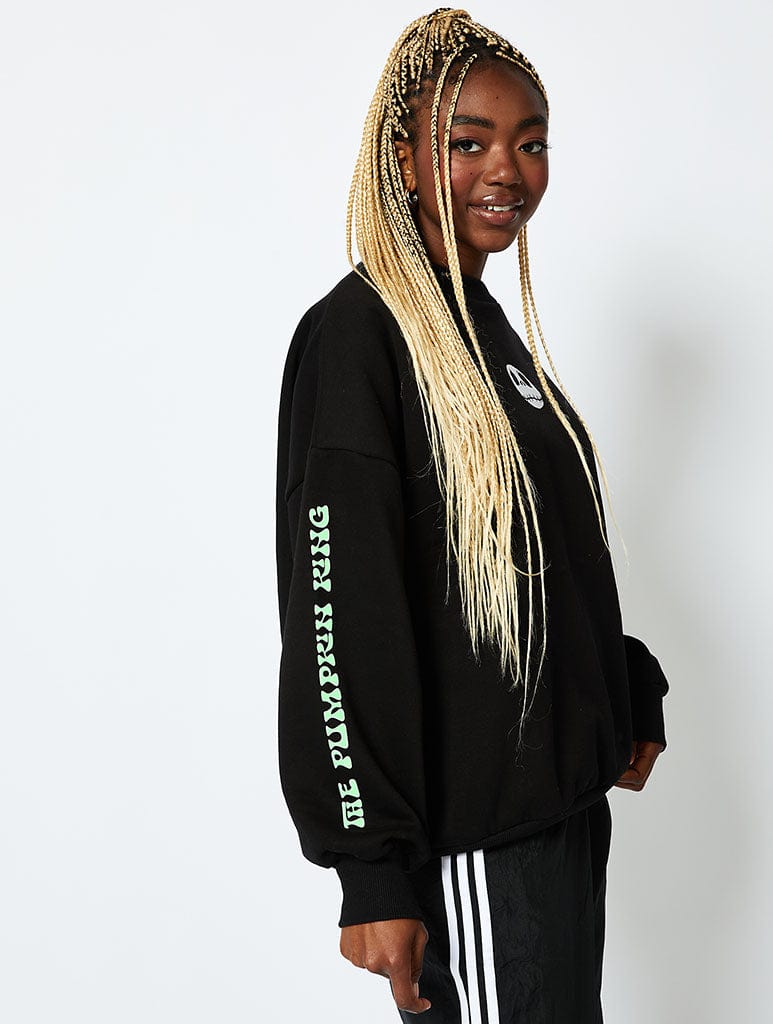 Disney Nightmare Before Christmas Jack Skellington Sweatshirt in Black Hoodies & Sweatshirts Skinnydip London