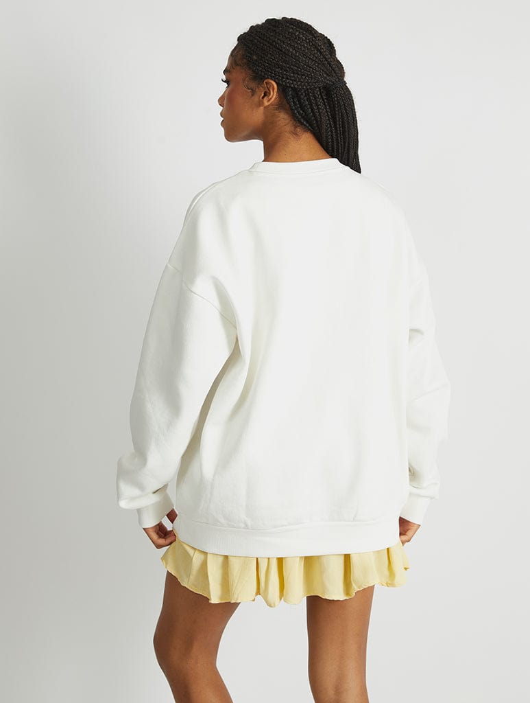 Disney Olaf's Frozen Adventure Sweatshirt In White Hoodies & Sweatshirts Skinnydip London